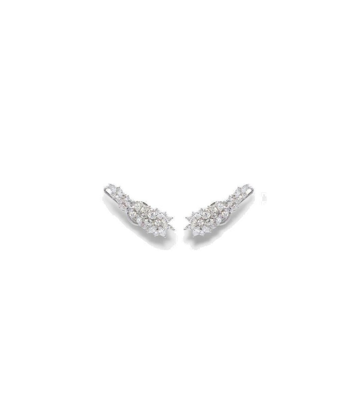 Photo: Yeprem Y-Not 18kt white gold clip-on earrings with diamonds