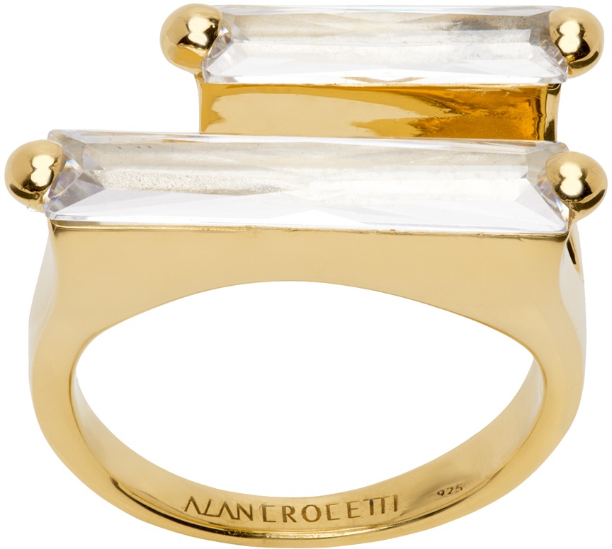 Photo: Alan Crocetti Gold Crystal Double Fantasy Ring