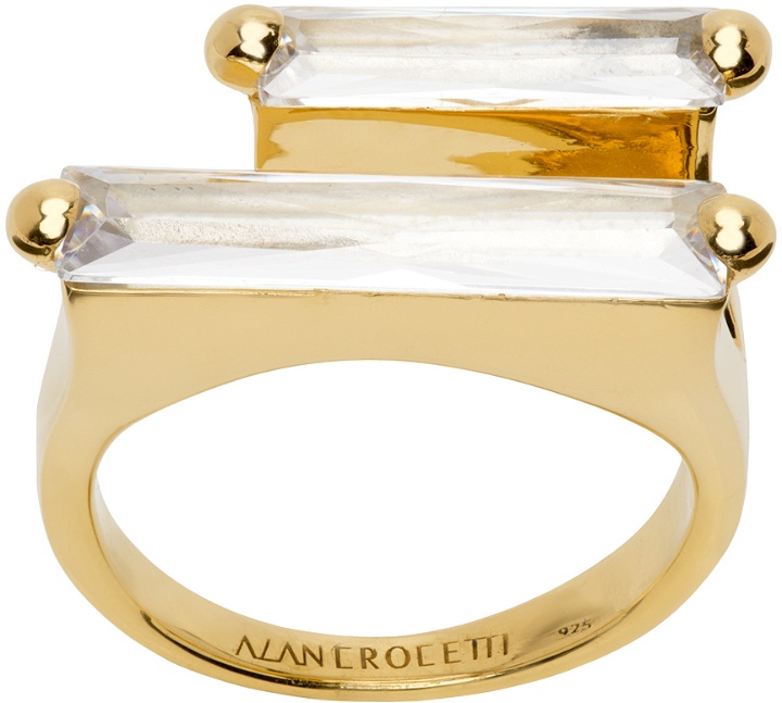 Photo: Alan Crocetti Gold Crystal Double Fantasy Ring