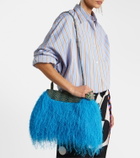 Dries Van Noten Small leather-trimmed crossbody bag