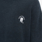 Acne Studios Men's Kiza Alpaca Logo Crew Knit in Dark Navy Melange