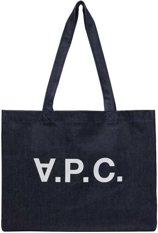 Photo: A.P.C. Navy Daniela Shopping Tote