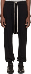 Rick Owens DRKSHDW Black Temple Drawstring Sweatpants