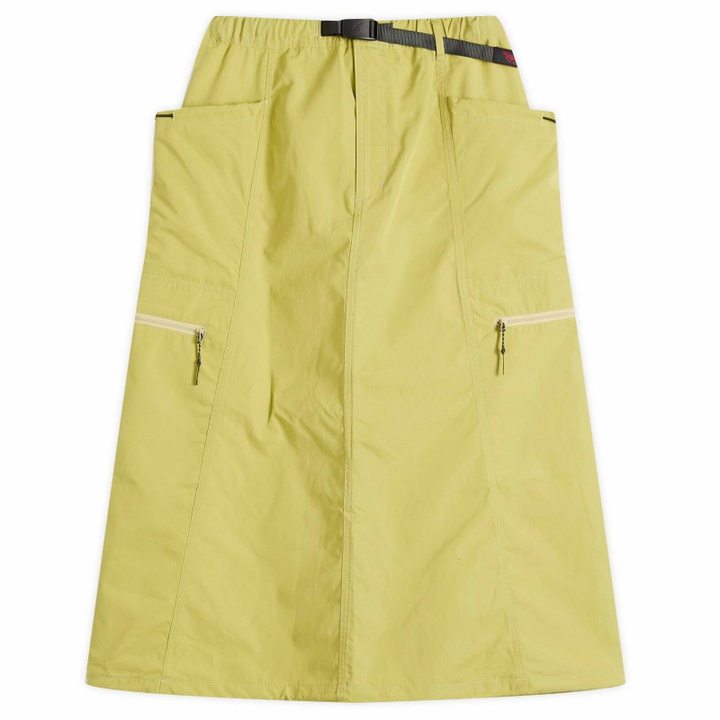 Photo: Gramicci Women's Salem Midi Skirt in Golden Olive