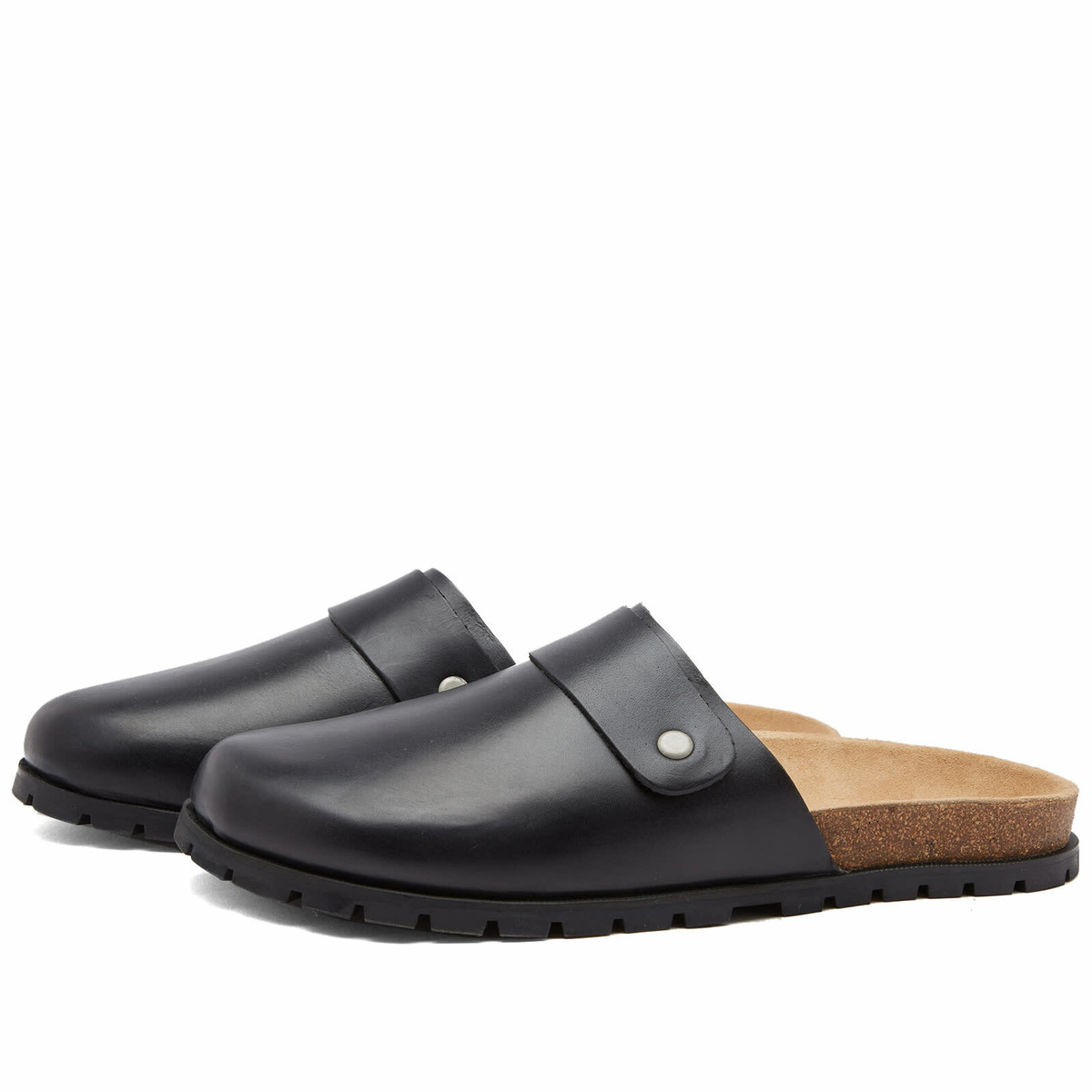 【送料関税込】A.P.C. Danny Leather Mule A.P.C. Men's Danny Leather Mule in Black A.P.C.