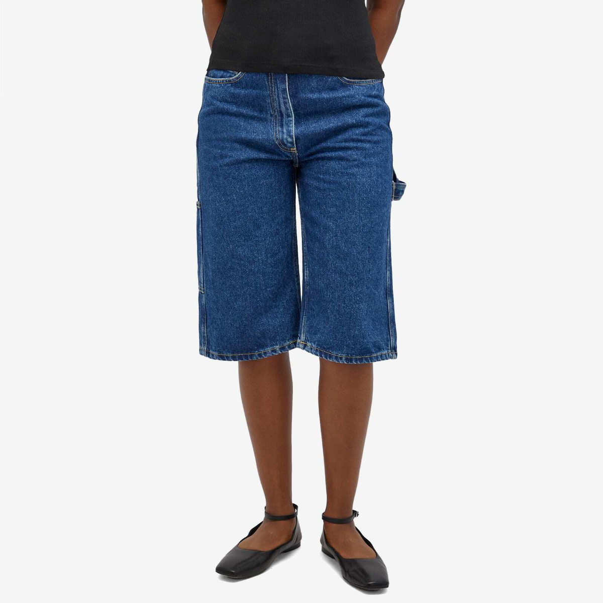 Saks Potts Women's Salm Denim Shorts in Indigo Blue