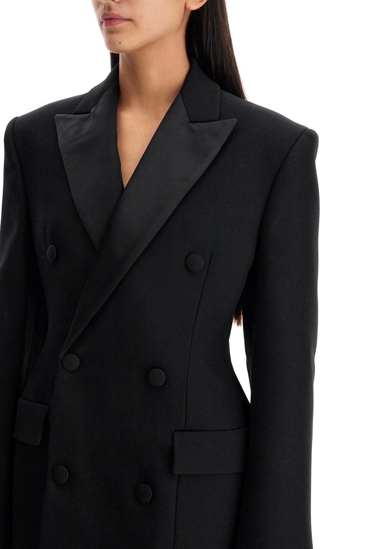 winter black women coat with double breasted and pockets 2258 winter black women coat with double breasted and pockets 2258