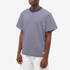 Puma Men's x Nanamica Striped T-Shirt in Navy