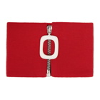 JW Anderson Red Wool Neck Band