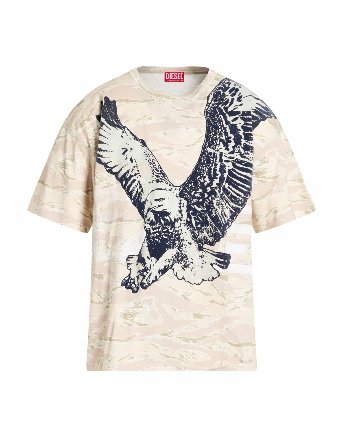 Diesel Mens T-shirt Cream