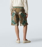 Dolce&Gabbana Printed silk twill shorts