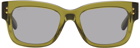 Gucci Green Square Sunglasses