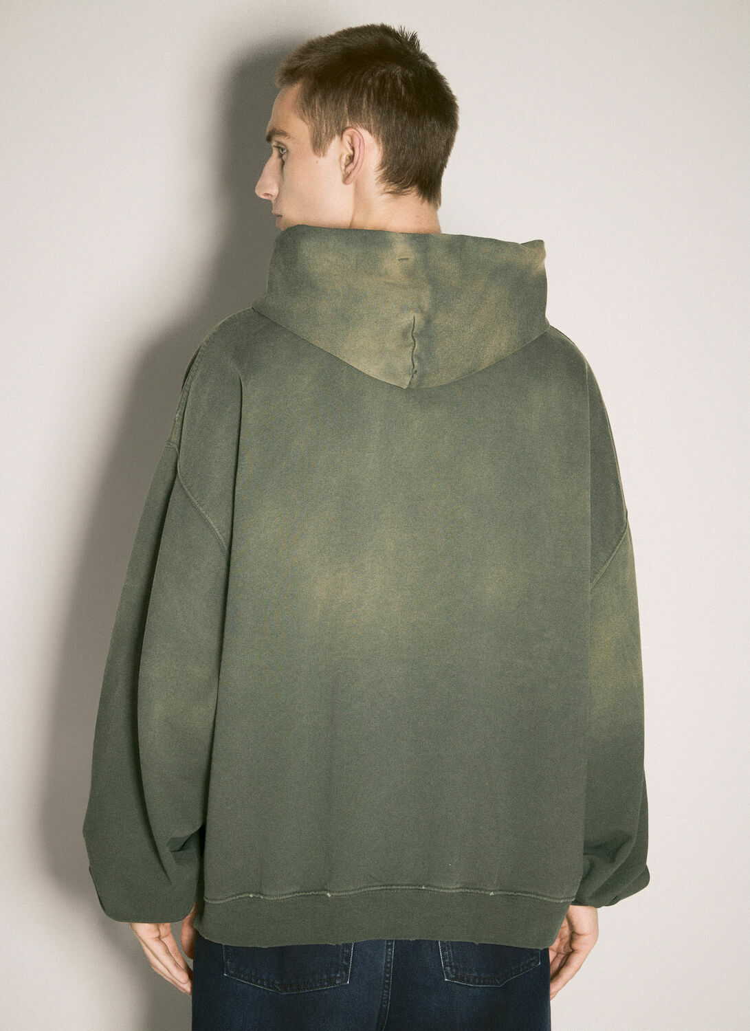 032C Spliced Bubble Hooded Sweatshirt
