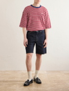 NN07 - Otis Straight-Leg Organic Denim Shorts - Blue