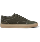 Common Projects - Cap-Toe Canvas and Nubuck Sneakers - Men - Green