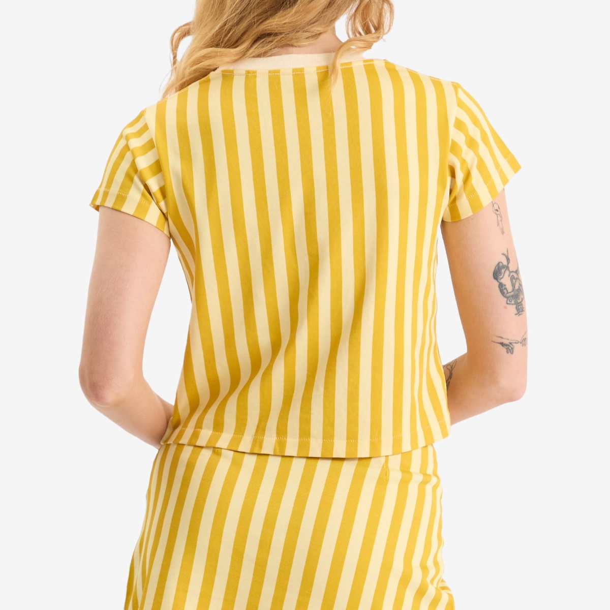 Bode Women's Medalist T-Shirt in Yellow