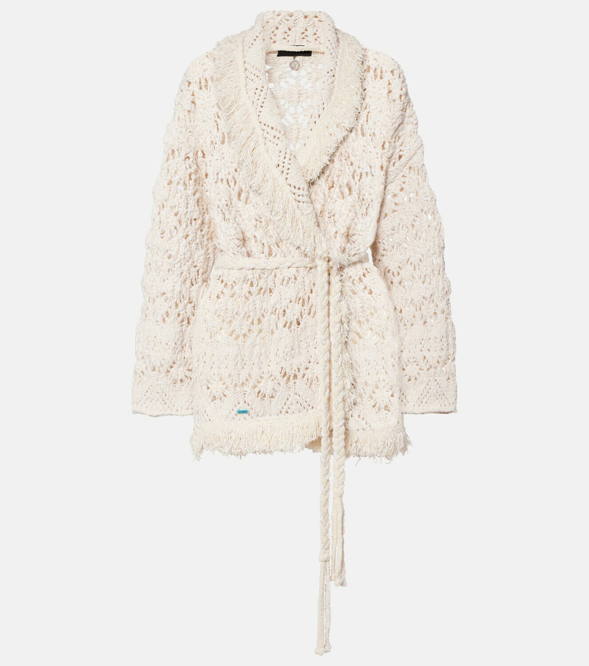 Alanui Lagoon Romance cotton-blend cardigan