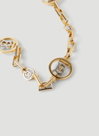 TB Monogram Link Necklace in Gold