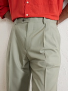 Auralee - Ultra Fine Tropical Wool Trousers - Green
