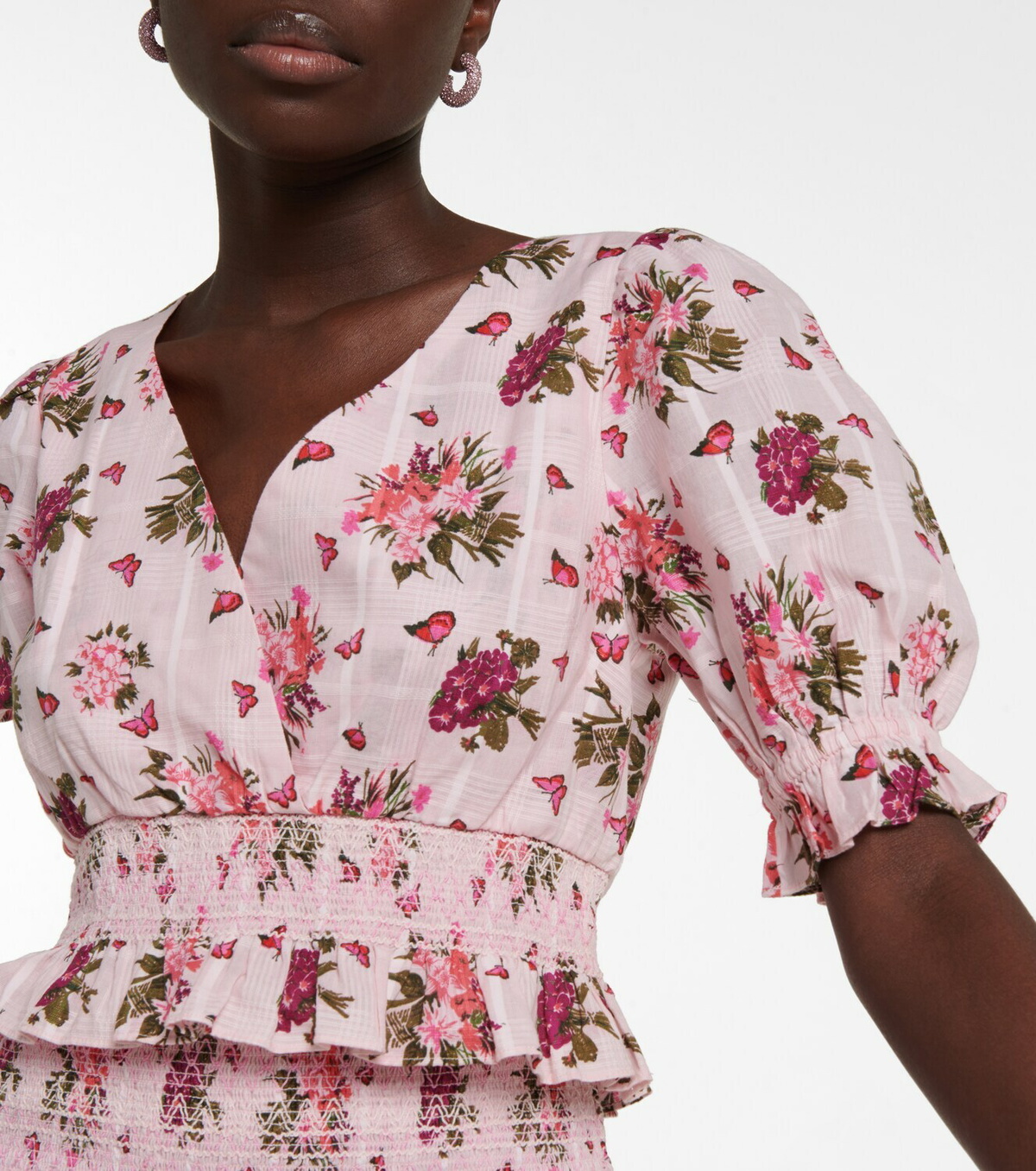 LoveShackFancy Ophira cotton crop top