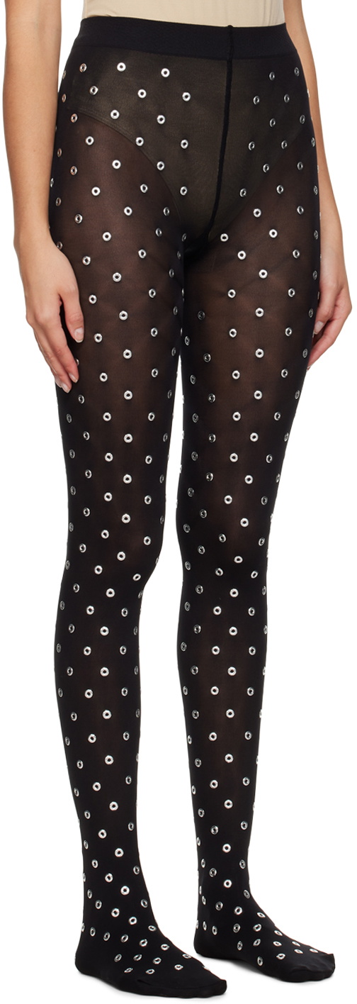 AlaÏa Black Eyelet Tights AlaÏa 