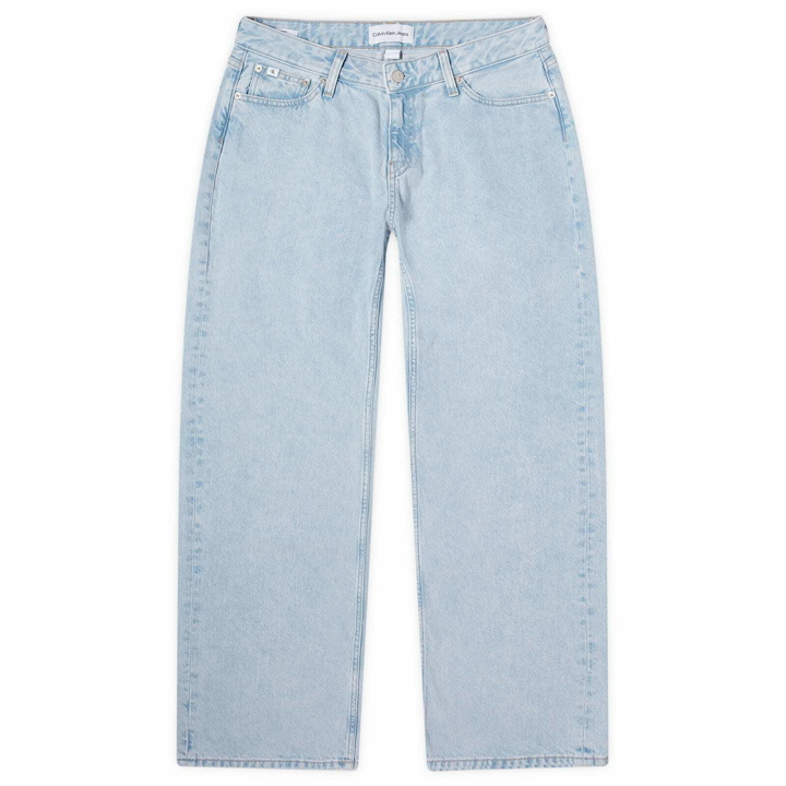 Photo: Calvin Klein Women's Extreme Low Rise Baggy Jeans in Denim Light