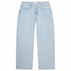 Calvin Klein Women's Extreme Low Rise Baggy Jeans in Denim Light