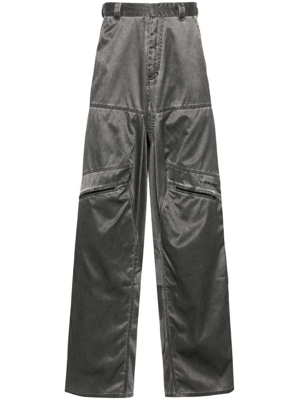 Y/Project Black Pop-Up Mid-Waist Wide-Leg Trousers