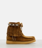 Valentino Garavani Nellcôte studded suede ankle boots