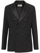 AMI PARIS Double Breasted Wool Tuxedo Jacket