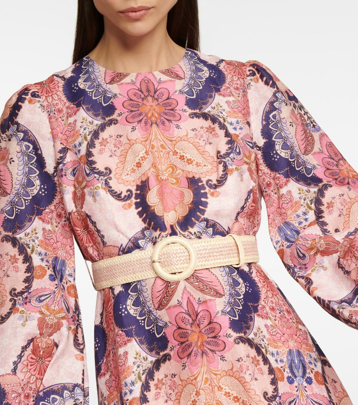 Zimmermann - Laurel floral linen midi dress Zimmermann