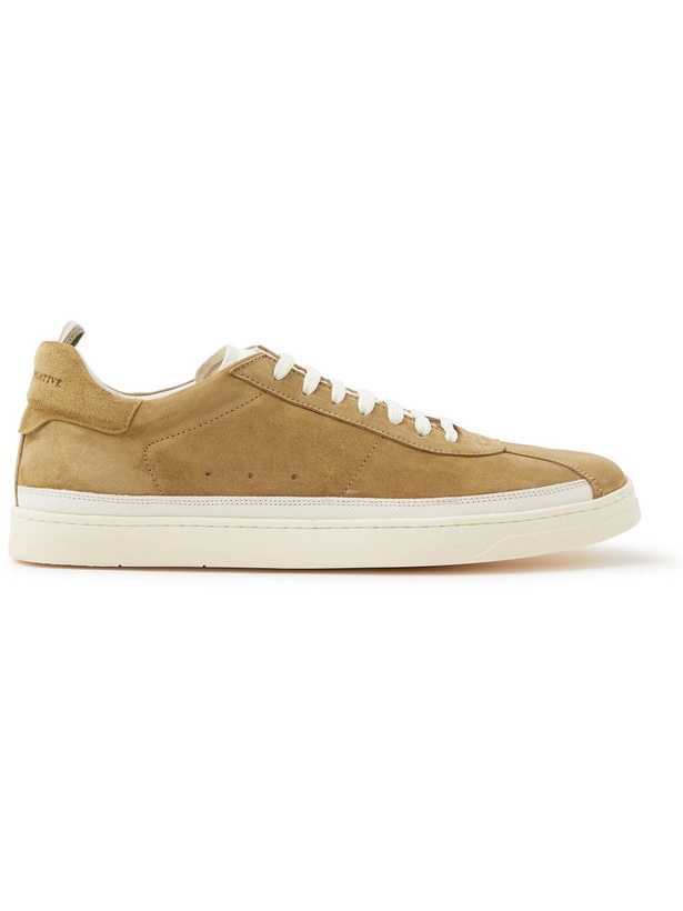 Photo: Officine Creative - Karma 013 Suede Sneakers - Brown