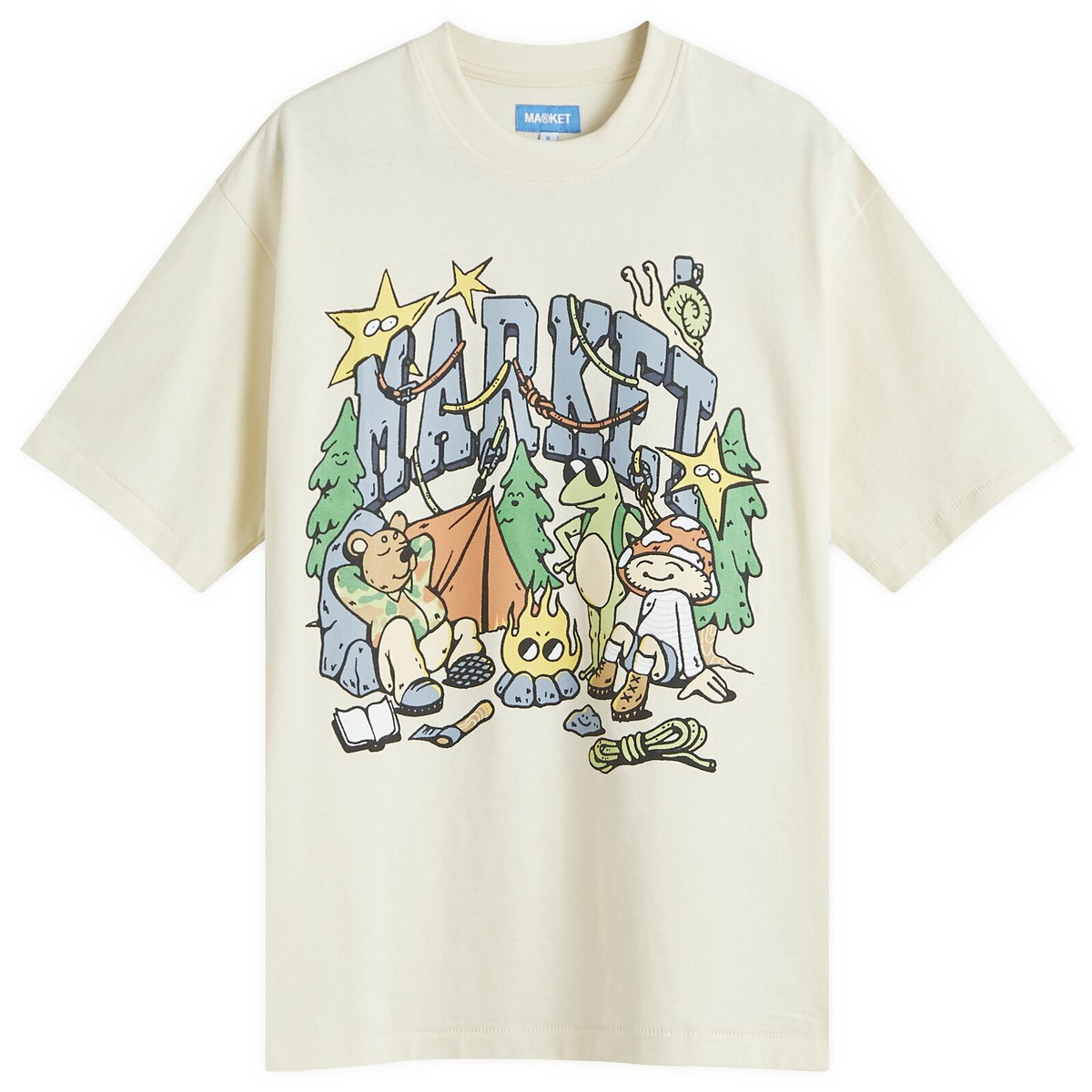 ★MARKET★ U BOB MARLEY SOCCER TSHIRT WHITE MKTU3FRTS036WH Market Bob Marley Soccer T-Shirt White Men's - SS23 - US
