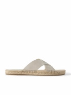 Zegna - Panarea Suede Sandals - Neutrals