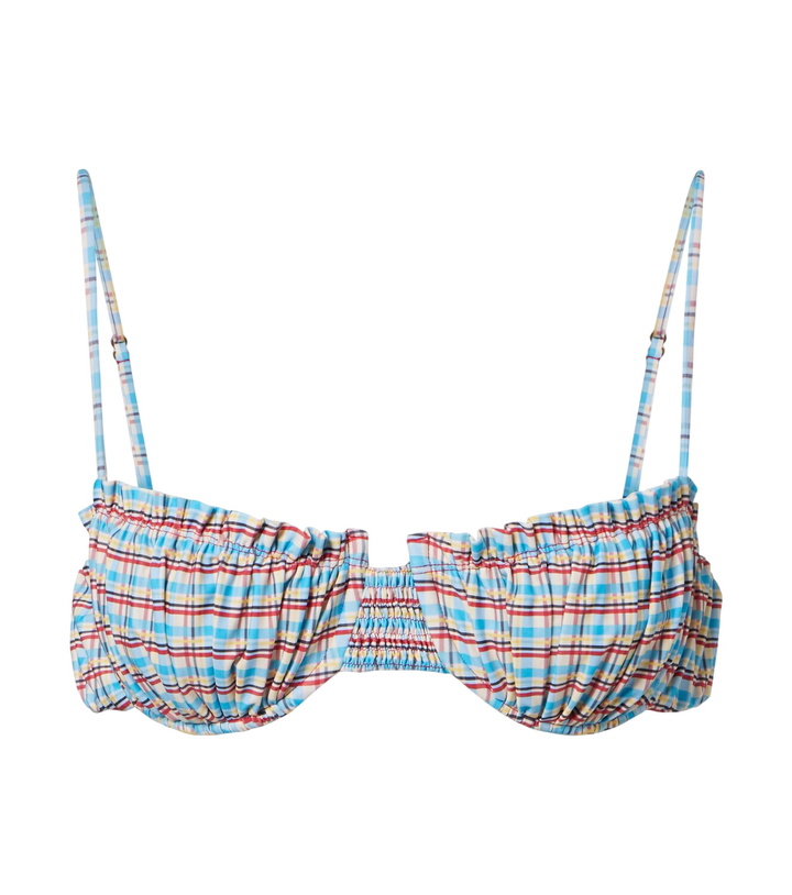 Photo: Faithfull Esterel checked bikini top