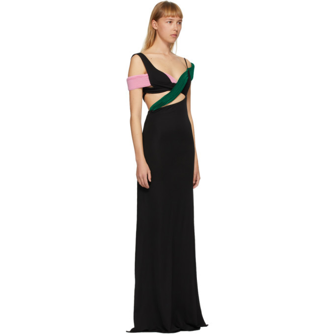 Haider Ackermann Black Cut-Out Top Dress