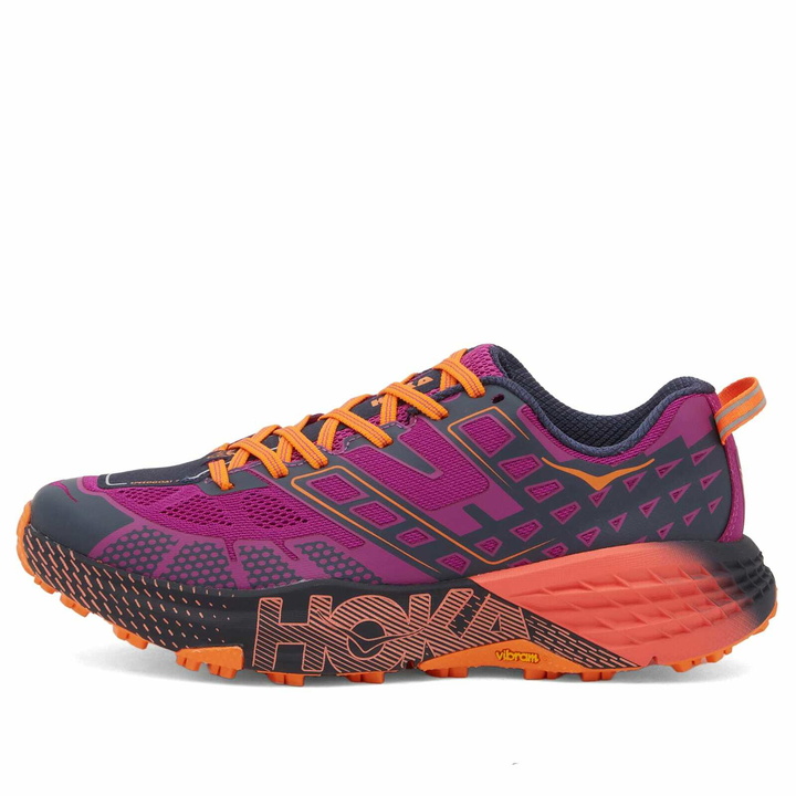 Photo: HOKA ONE ONE U Speedgoat 2 Sneaker in Wild Flower/Electric Tangerine