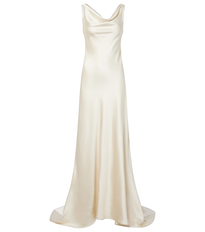 Photo: Róhe Bridal draped satin gown