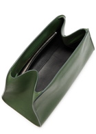 The Row Peggy Leather Clutch - Green - One Size