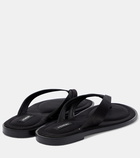 A. Emery Morgan satin thong sandals