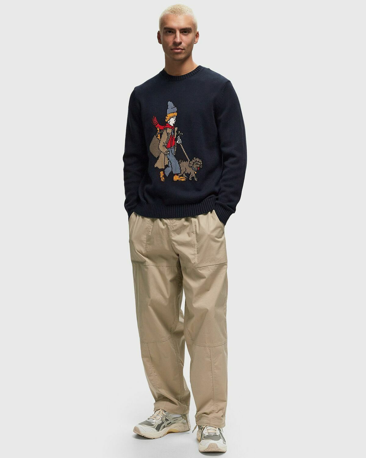 ★MAINBOOTH★Explorer Doggy Sweatshirt(SKY BLUE)★正規品 ☆MAINBOOTH☆Explorer Doggy Sweatshirt(SKY BLUE)☆正規品