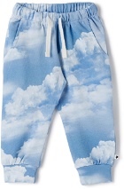 Molo Baby Blue & White Simme Lounge Pants