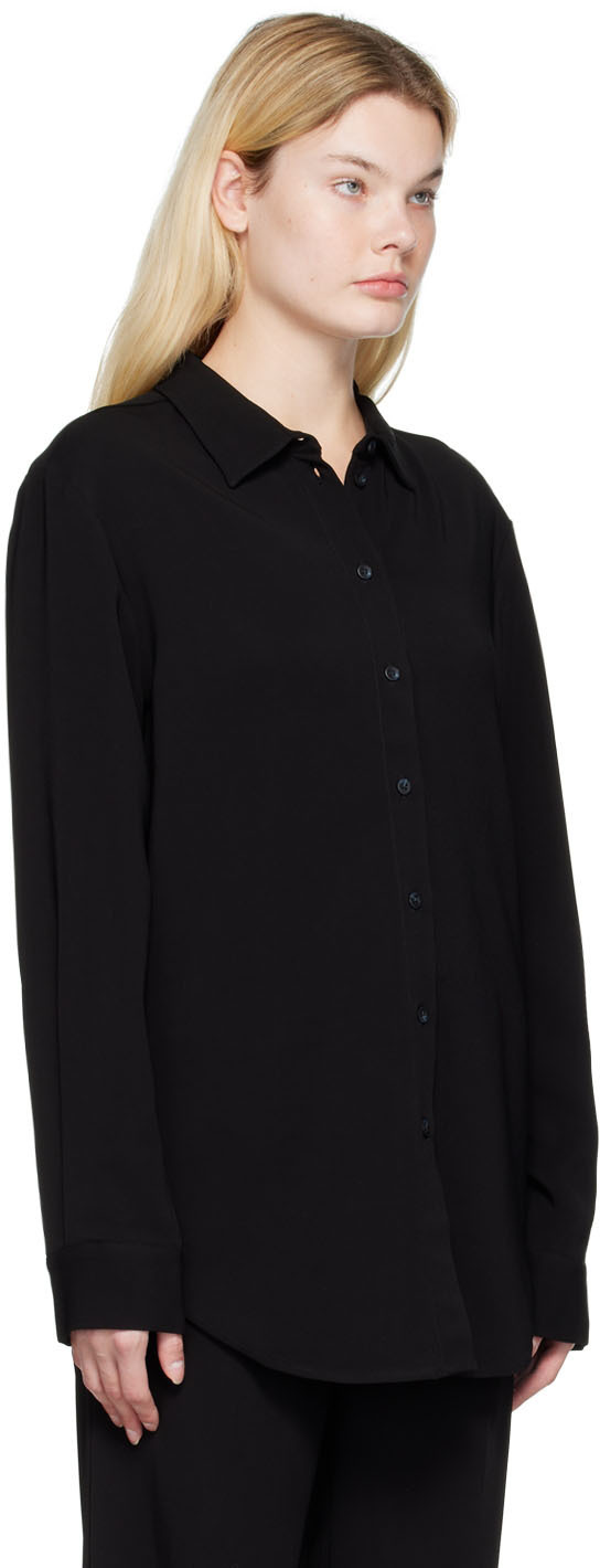 ASCENO Black London Pyjama Shirt