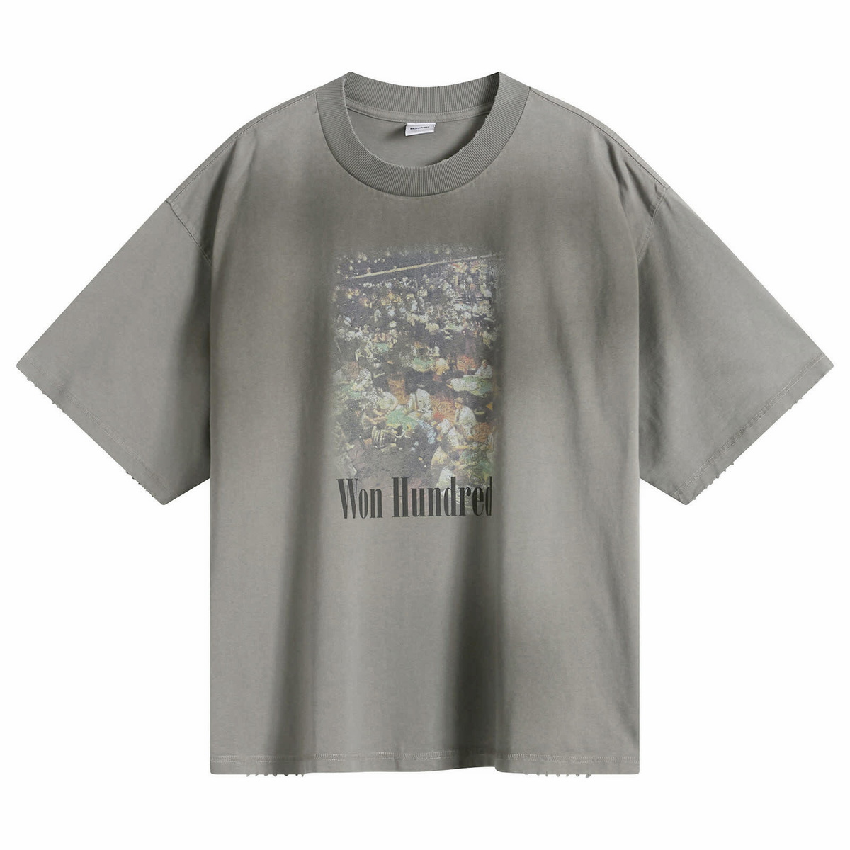Won Hundred Men's Houston Casino T-Shirt in Washed Steel Grey