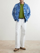 Monitaly - Patchwork Cotton Jacket - Blue