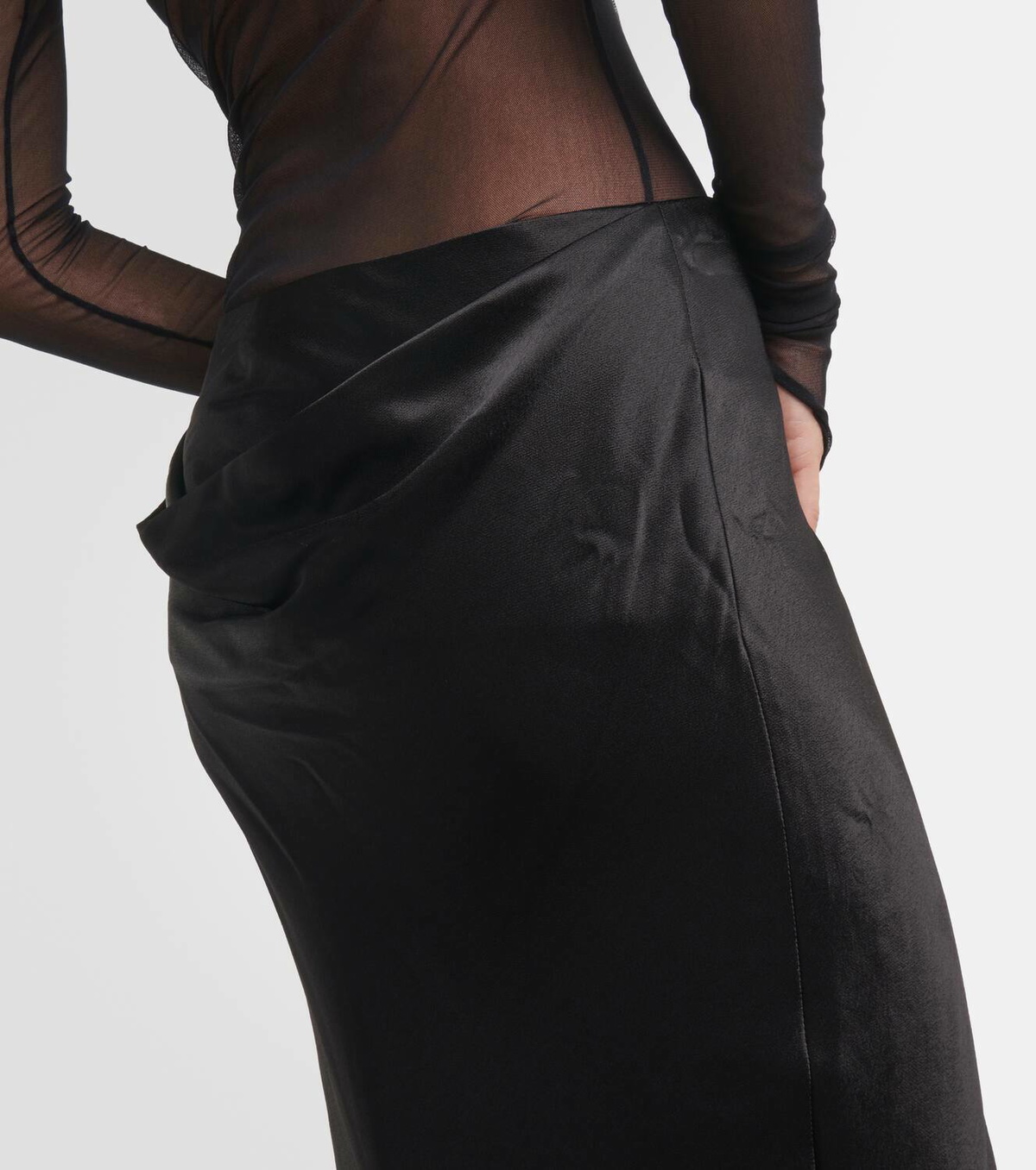 Ann Demeulemeester Satin maxi skirt Ann Demeulemeester