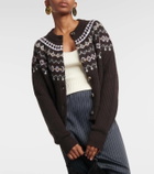 Khaite Michaela Fair Isle cashmere-blend cardigan