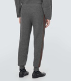 Gucci Web Stripe wool and cashmere pants