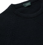 Incotex - Brushed Wool and Cashmere-Blend Sweater - Blue