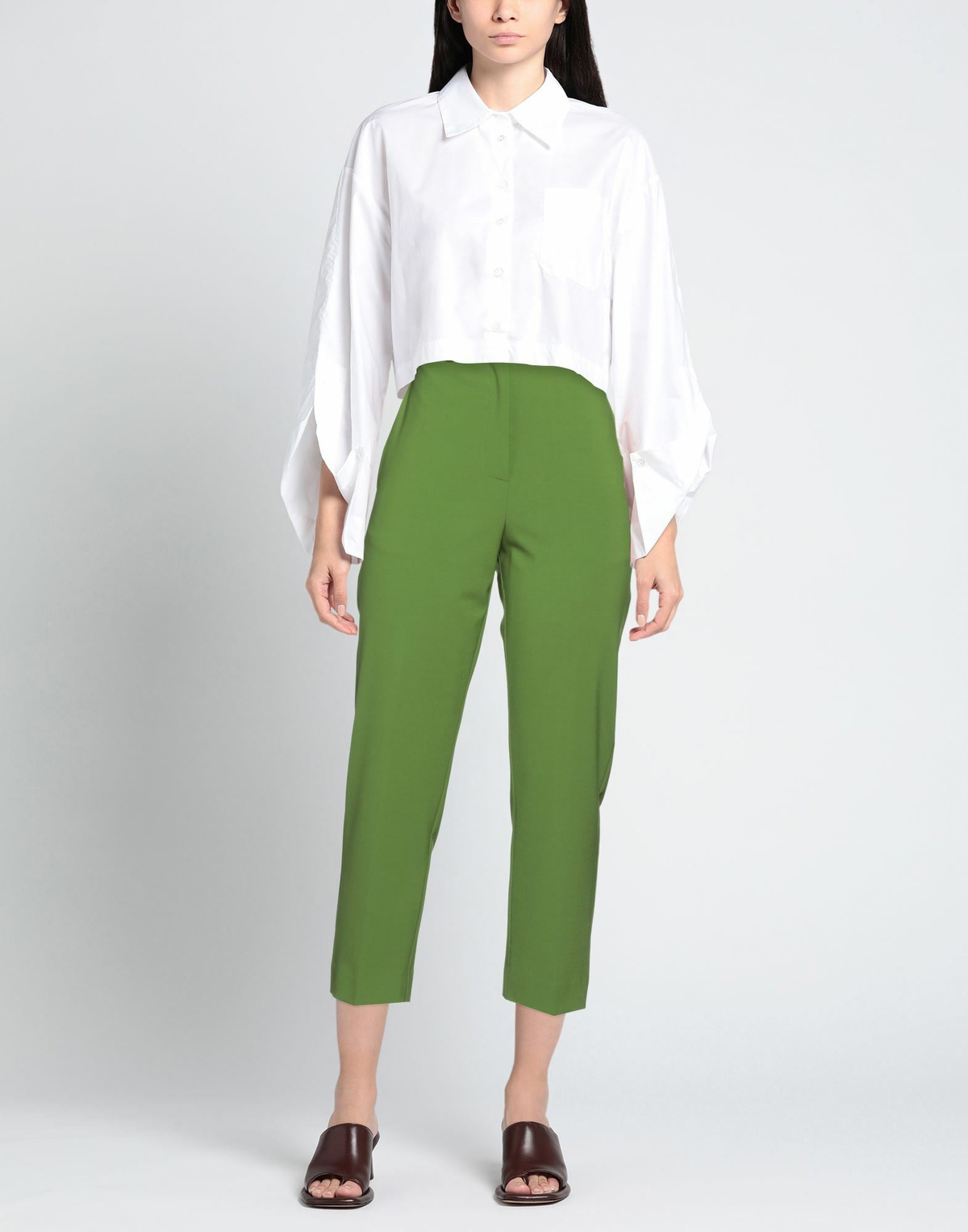 Jucca Womens Pants Military in Green